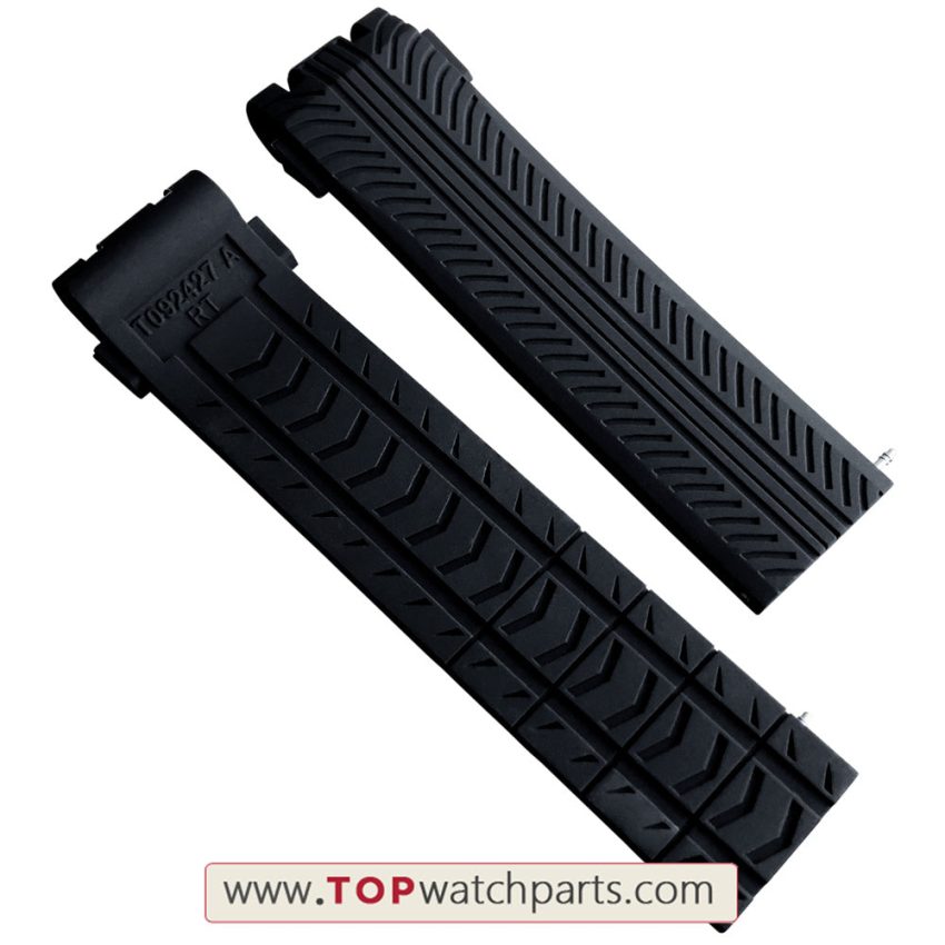 rubber band strap for Tissot T-Race Chronograph Men's watch T092.427